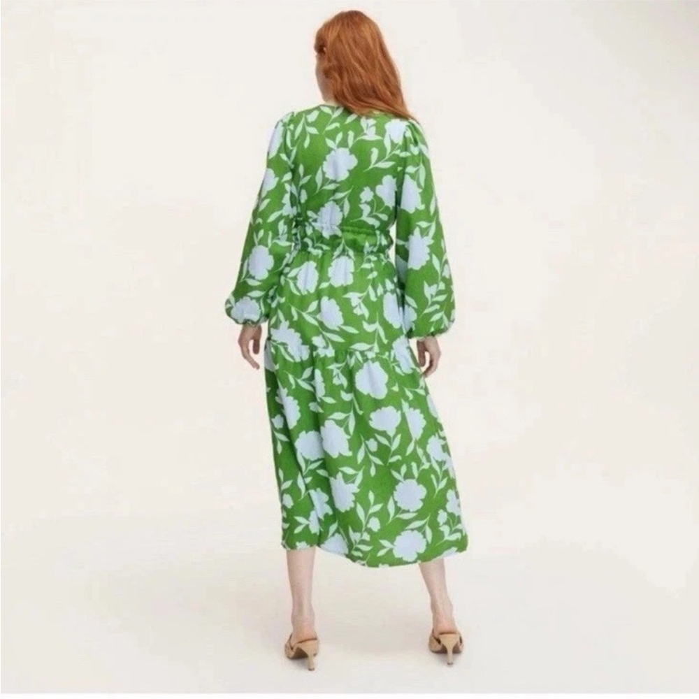 Classic Rose Linen Long Sleeve Maxi Dress Kate Spade x Target - Picture 3 of 8